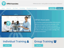 Tablet Screenshot of hipaa-associates.org